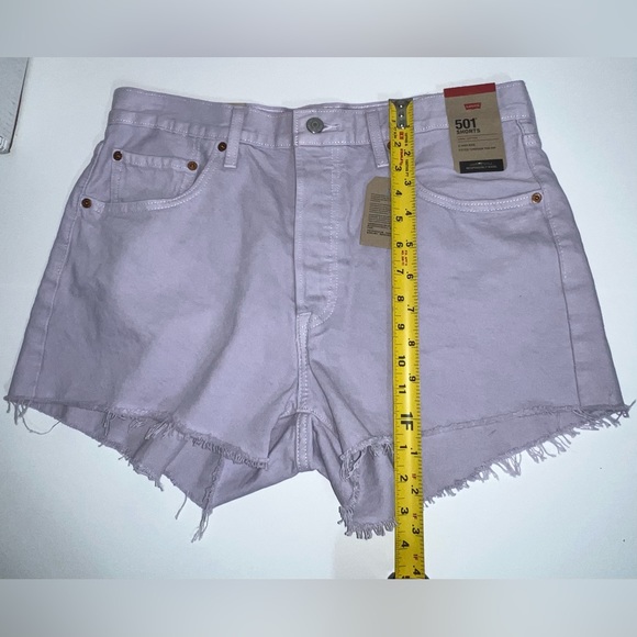 Levi’s 501 Originals Jeans Shorts Washed Lilac - Picture 9 of 12